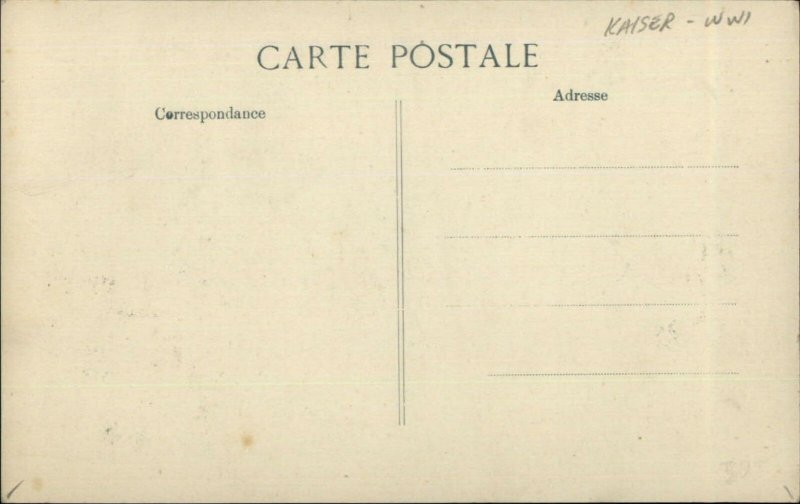 WWI Anti Germany Propaganda Kaiser Impaled Comic c1915 Postcard