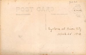 J69/ Ponca City Oklahoma RPPC Postcard c1910 Cyclone Disaster Home 159