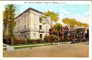 Buffalo, NY New York   BUFFALO GENERAL HOSPITAL  ca1920's Vintage Postcard