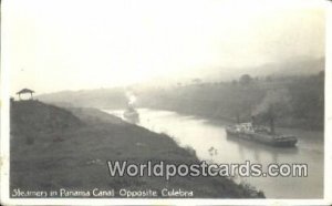 Real Photo Steamers, Culebra Panama Canal Panama Unused 