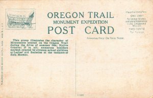 OREGON TRAIL MONUMENTS~BOISE-BAKER CITY-POCATELLO-SUMMIT-FIRST MARKER POSTCARD