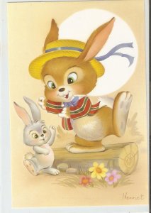 Bugs Bunny, dancing Modern Spanish postcard