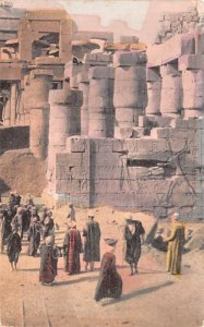 Laborers Excavating at eh Temple of Ammon Karnak Egypt, Egypte, Africa Unused 