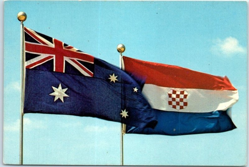 M-91987 Australian and Croatian flags