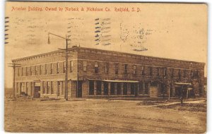 Artesian Building, Norbeck & Nicholson Co, Redfield, SD 1912 Vintage Postcard