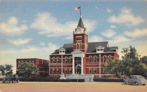 Luna County Court House Deming New Mexico linen postcard