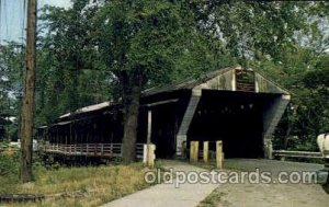 Newton Falls Ohio, Near Warren, Ohio, USA Covered Bridge Unused 