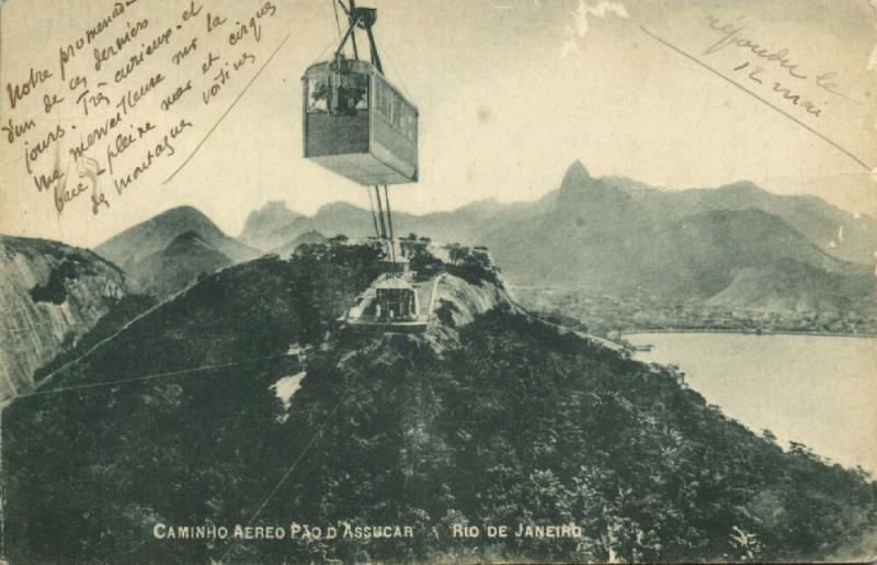 brazil, RIO DE JANEIRO, Caminho Aereo Pao d'Assucar, Cable Car (1910s) (1)