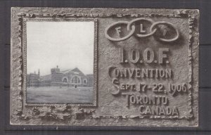 CANADA. IOOF Oddfellows Convention, Toronto, 1906 Armouries, used to GB.