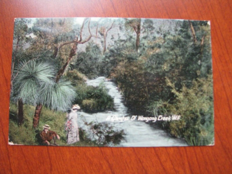 Western Australia Postcard Wongong Creek Used 1912 Postmark