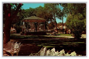 Postcard NM Bandstand Old Town Plaza Albuquerque Vintage Standard View Card 