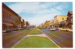 Main Street Cars Canandaigua New York 1960s postcard