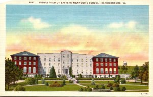 Virginia Harrisonburg Sunset View Of Eastern Mennonite School