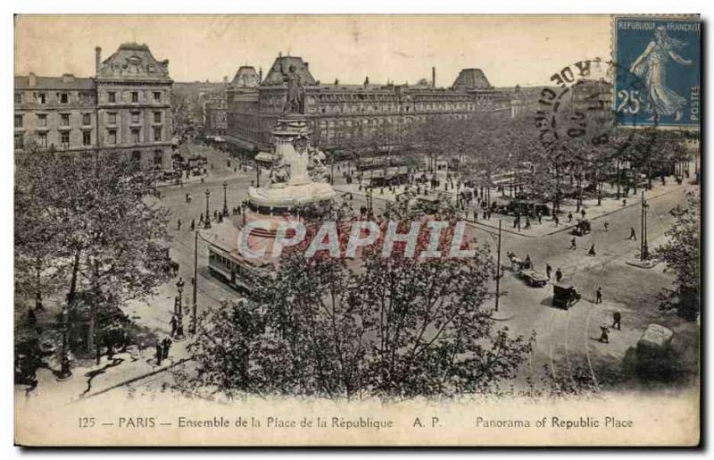 Paris Old Postcard Set instead of the Republic