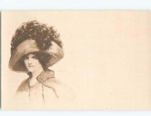 Divided-Back PRETTY WOMAN Risque Interest Postcard AA7870