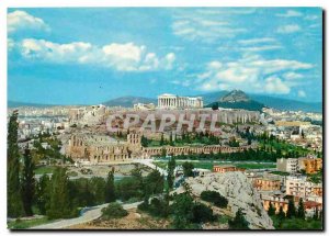 Postcard Modern Greece Athens Acropolis View