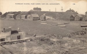 Chatham, Stage Harbor, Cape Cod MA, Fishermen's Shacks, 1920's?