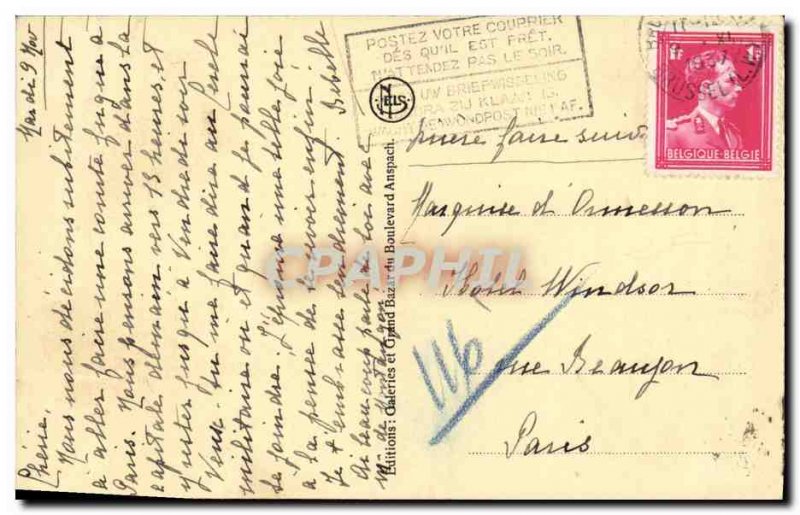 Brussels Old Postcard King's Palace