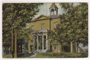 Hathorn Hall Bates College Lewiston Maine 1910 postcard