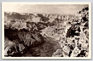 RPPC Grand Canyon Arizona Aerial View Real Photo Postcard C40