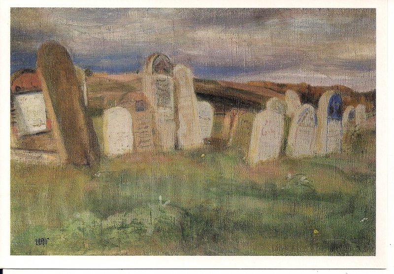 JUDAICA, Strzyzow, Poland, Jewish Cemetery, Jewish Art, Wiss 1901 Painting