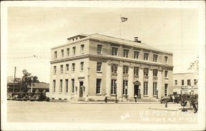 Jamestown ND US Post Office c1930s Real Photo Postcard