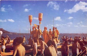 HI, Waikiki, Hawaii, Aloha Day Celebrations, Costumed Natives, Roberts No C1616