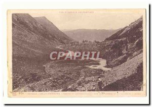 Surroundings of the Spa & # 39Ax Old Postcard Mourgouillou the Valley View of...