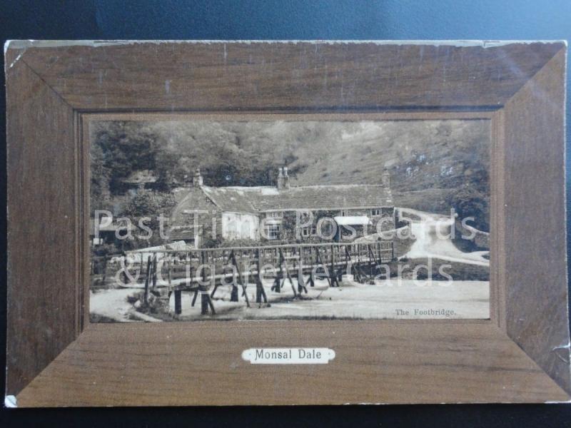 c1914 - Monsal Dale, showing wooden footbridge, Derbyshire