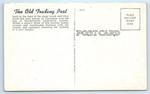 GREENFIELD Massachusetts MA ~Roadside OLD TRADING POST Cheapside Bridge Postcard 