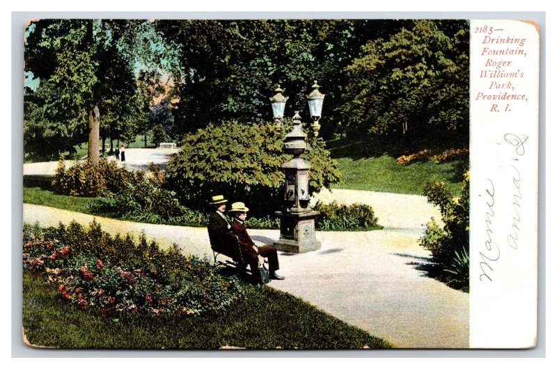 Drinking Fountain Roger Williams Park Providence Rhode Island UDB Postcard M18