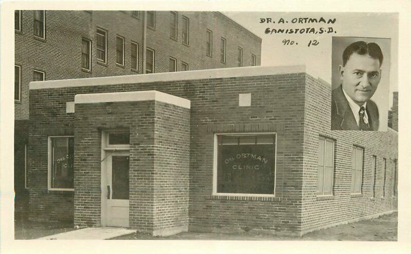 Canistoga South Dakota Doctor A. Ortman #12 RPPC Photo Postcard 21-5055