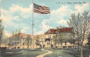 Green Bay Wisconsin c1910 Postcard IOOF Home Odd Fellows