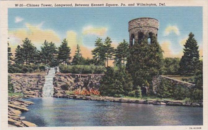 Delaware Wilmington Chimes Tower Longwood Curteich