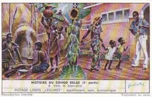 Liebig Trade Card History Belgian Congo III No 6 Viers le bien-etre