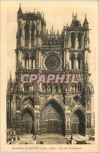 Old Postcard Cathedral of Amiens (1220 1288) West Facade