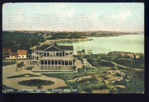 Portland, Maine/ME Postcard, Cape Cottage Casino, 1908!