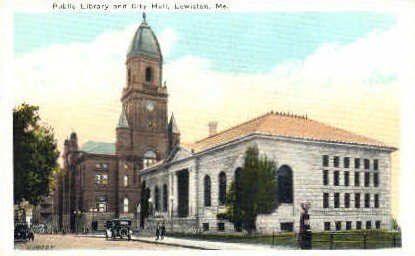 Public Library & City Hall in Lewiston, Maine