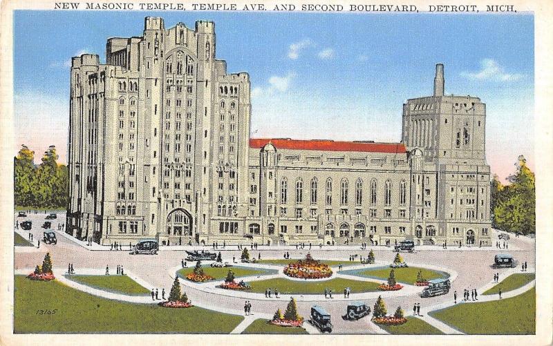 BR100695 new masonic temple and second boulevard detroit mich   usa