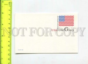 466548 1993 year USA Old Glory Flag Postal Stationery postcard