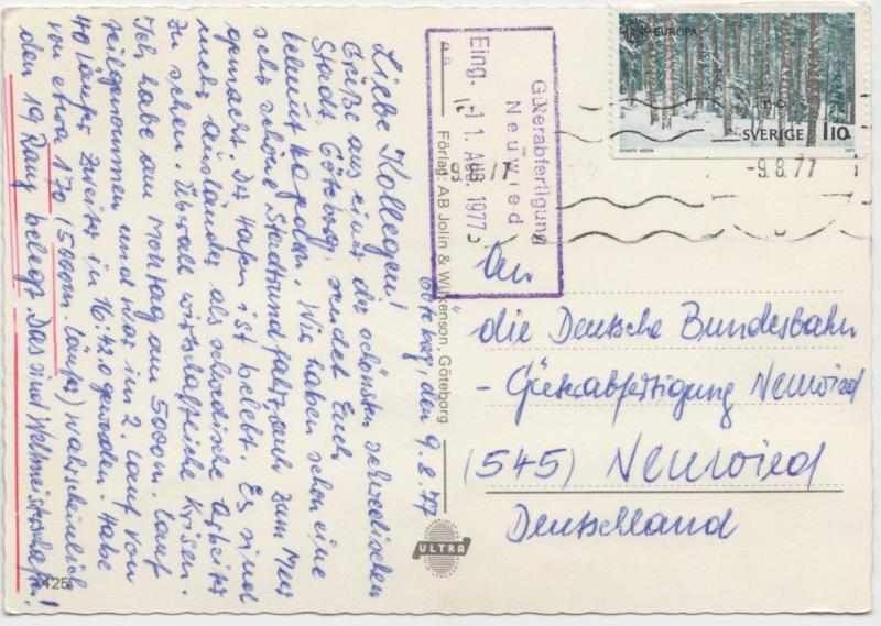 Liseberg - Goteborg, Sweden, Amusement Park, multi view, 1977 used Postcard