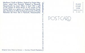 Postcard Mayflower 2 Built At Brixham England By Project Mayflower England-MA