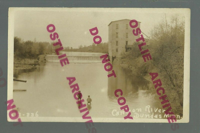 Dundas MINNESOTA RPPC 1908 ARCHIBALD MILL Flour Grist nr Northfield Faribault #2