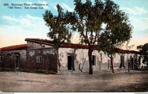 California San Diego Marriage Place Of Ramona At Old Town Curteich