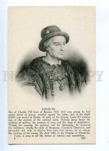 234222 LOUIS XI King of France Vintage postcard