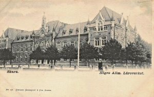 SKARA SWEDEN~HOGRE ALLM. LAROVERKET~1900s GRANQVIST PHOTO POSTCARD