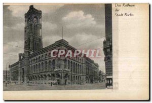 Postcard Old Das Rathaus der Stadt Berlin