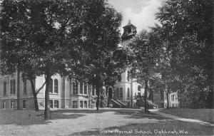 Oshkosh Wisconsin State Normal School Exterior Antique Postcard K20433