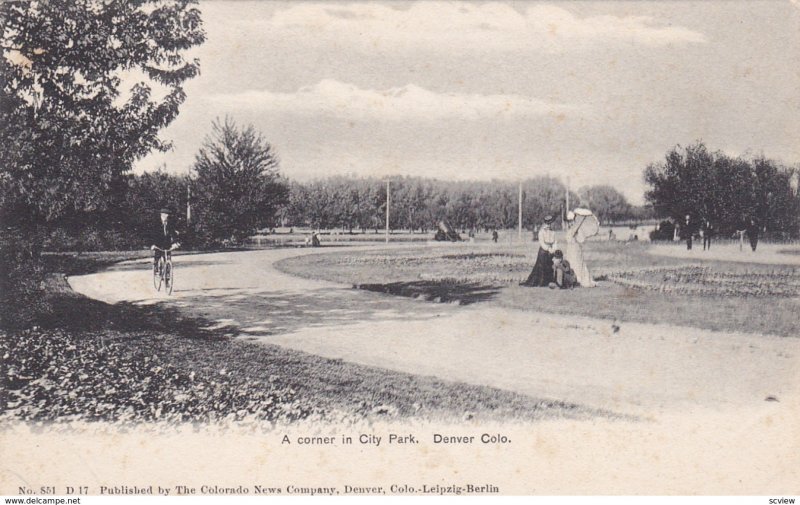 DENVER , Colorado , 1901-07 ; A Corner in City Park