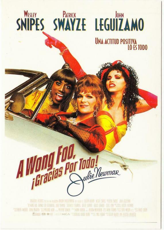 Postcard of To Wong Foo Thanks for Everything Movie Spanish Postcard